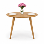 Round Solid Oak Dining Table