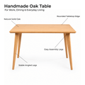 Natural Solid Oak Table