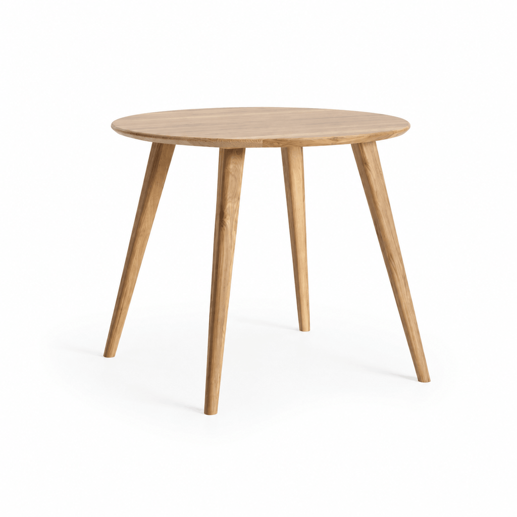 Round Solid Oak Dining Table