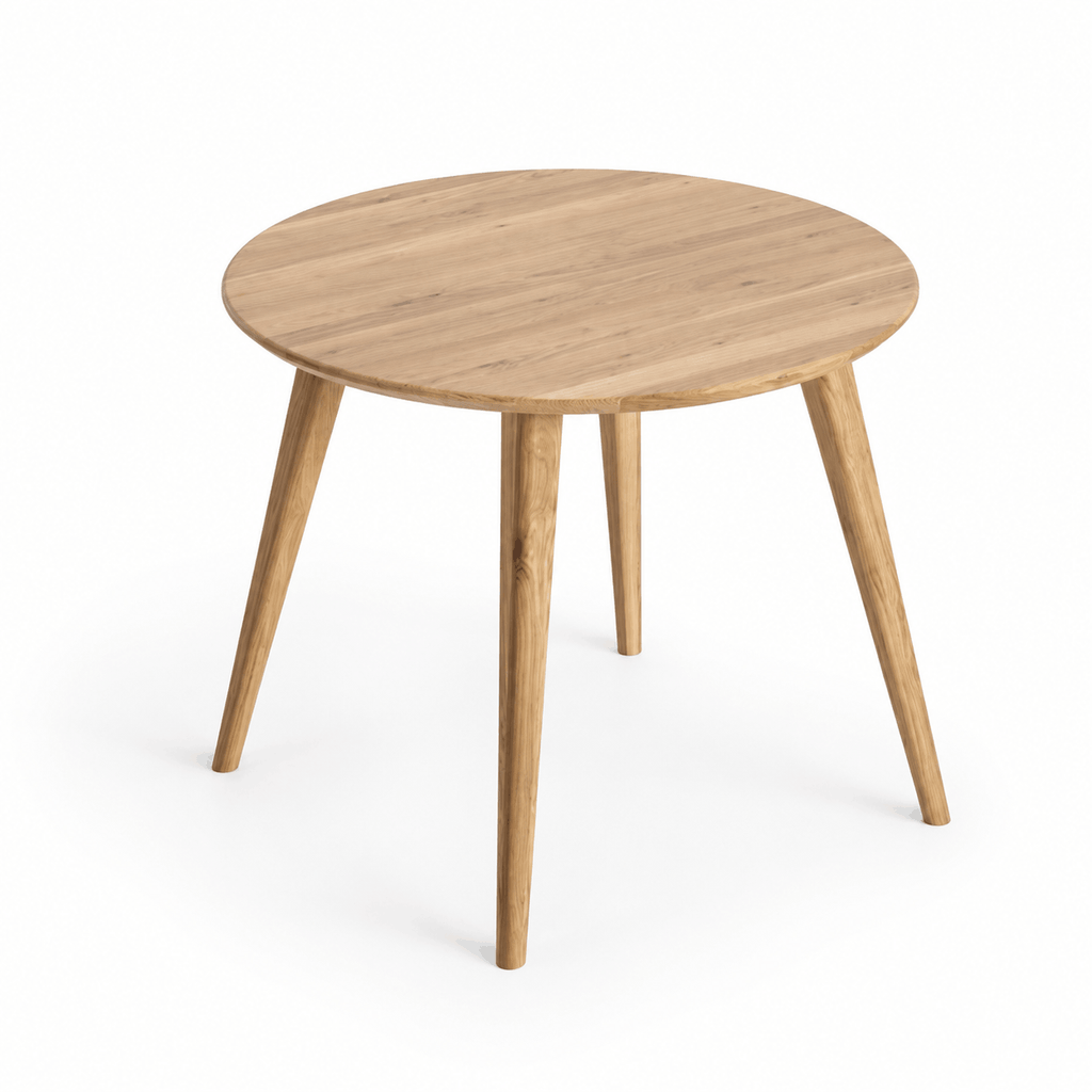 Round Solid Oak Dining Table
