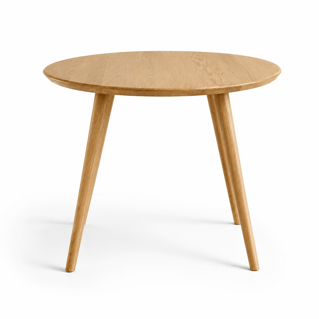 Round Solid Oak Dining Table