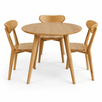 Round Solid Oak Dining Table